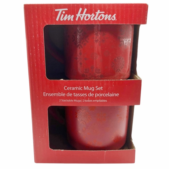 Tim Hortons Other - 🆕 Set of 2 Tim Hortons Snowflake Mugs